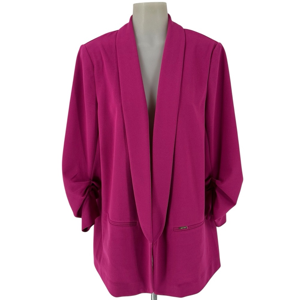 Nine West Hot Pink Open Blazer Size Large
